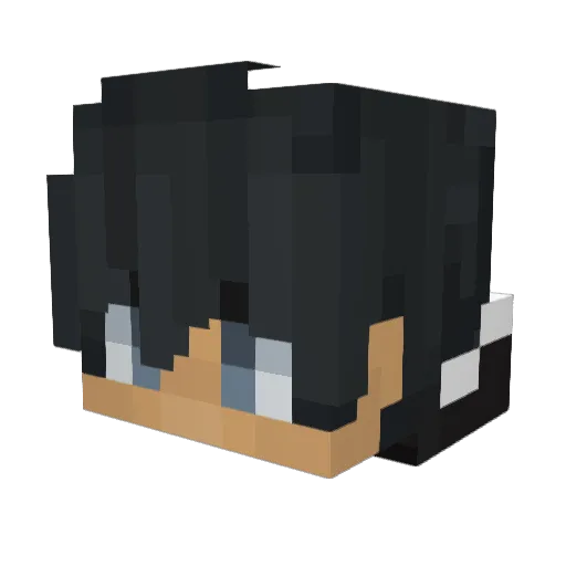 toqqqio Minecraft avatar head, 3D render