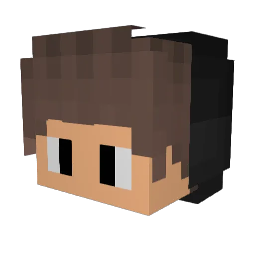 toqz Minecraft avatar head, 3D render