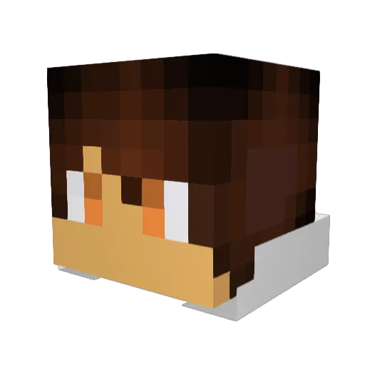 tora53 Minecraft avatar head, 3D render
