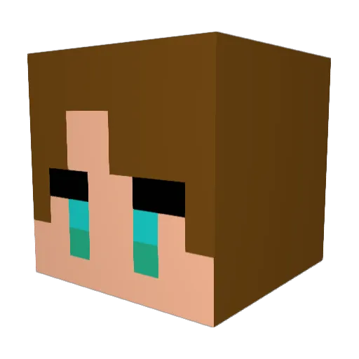 tora_00 Minecraft avatar head, 3D render
