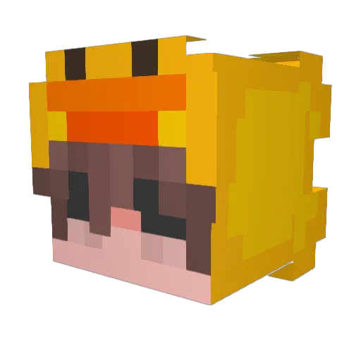 toraji10 Minecraft avatar head, 3D render