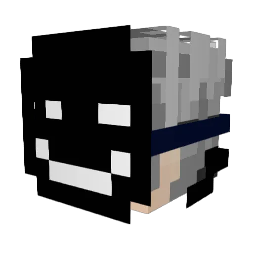 toraoooooo Minecraft avatar head, 3D render