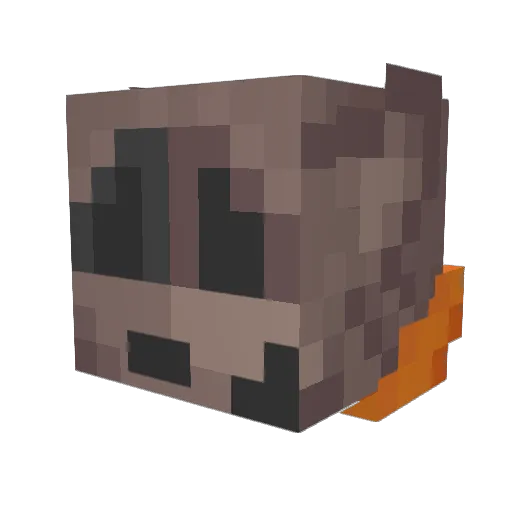 torcado Minecraft avatar head, 3D render