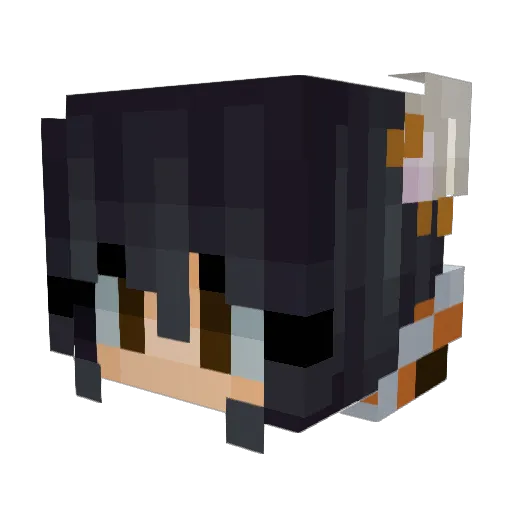 torcery Minecraft avatar head, 3D render