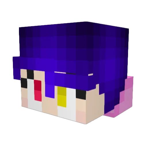 torcherworld Minecraft avatar head, 3D render