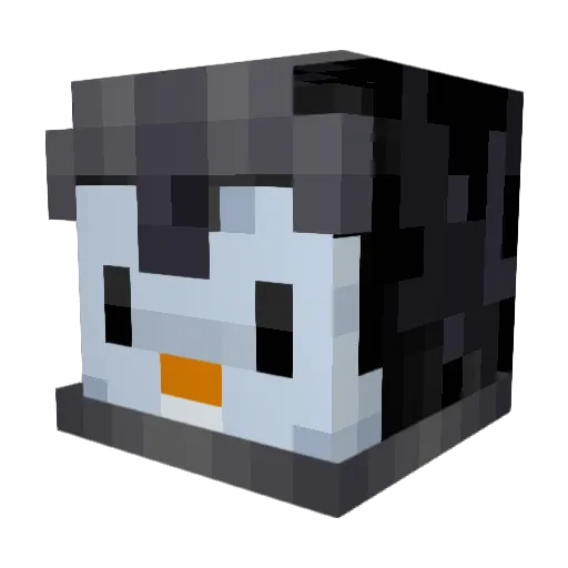 torchicis Minecraft avatar head, 3D render