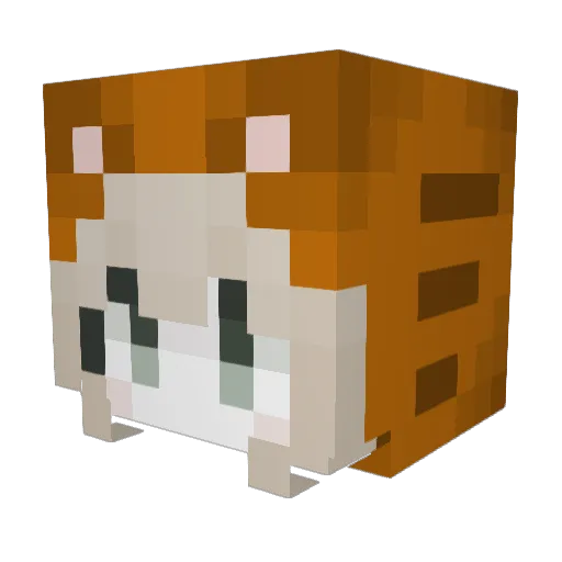 torelai Minecraft avatar head, 3D render