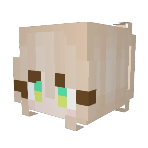 tori_ch Minecraft avatar head, 3D render