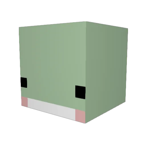 toriarrkk Minecraft avatar head, 3D render