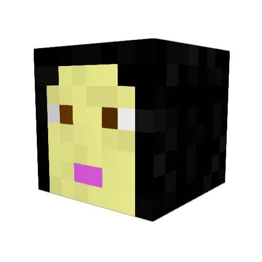 toriball Minecraft avatar head, 3D render