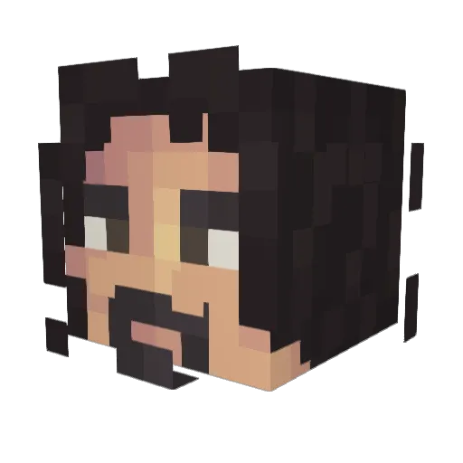 torii_5 Minecraft avatar head, 3D render