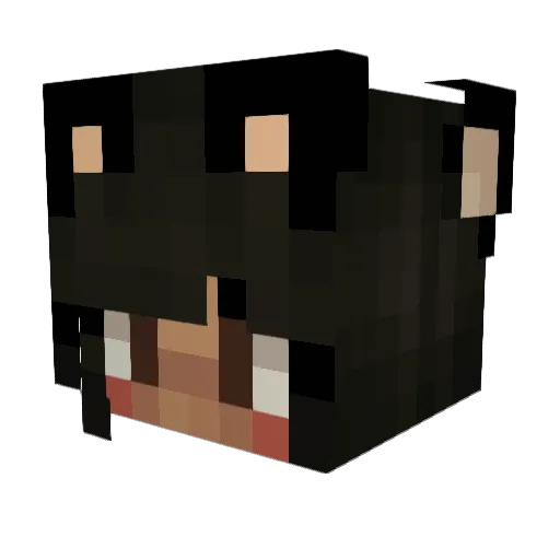 toriiskii Minecraft avatar head, 3D render
