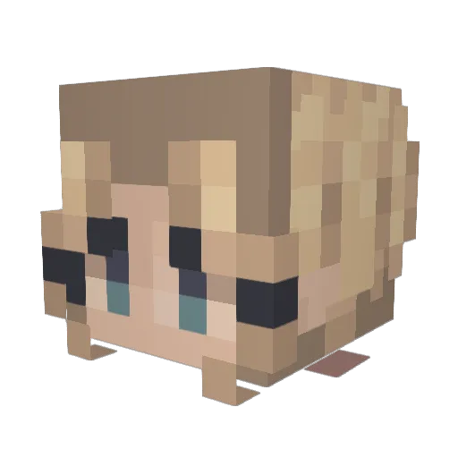 toriislame Minecraft avatar head, 3D render