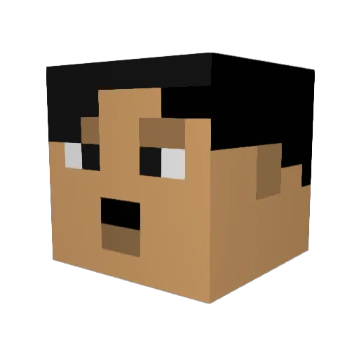 torinheinz Minecraft avatar head, 3D render
