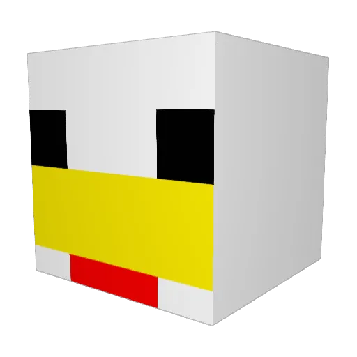 toriniku1128 Minecraft avatar head, 3D render