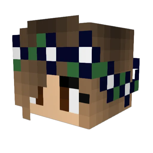 toriyuh Minecraft avatar head, 3D render