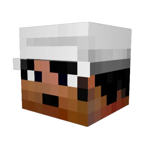 tormentedprune Minecraft avatar head, 3D render