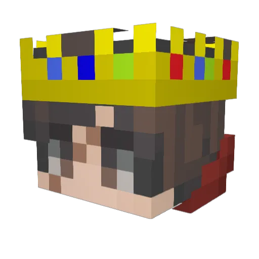 tormentorQC Minecraft avatar head, 3D render