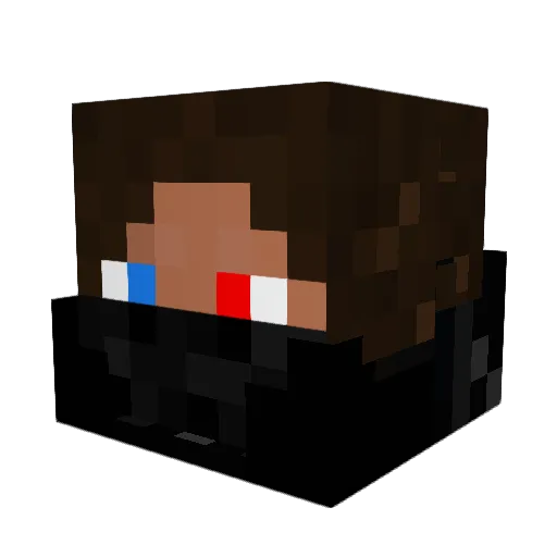 tornado6 Minecraft avatar head, 3D render
