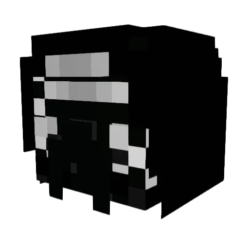 tornado_miner_1 Minecraft avatar head, 3D render