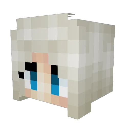 tornadoes14 Minecraft avatar head, 3D render