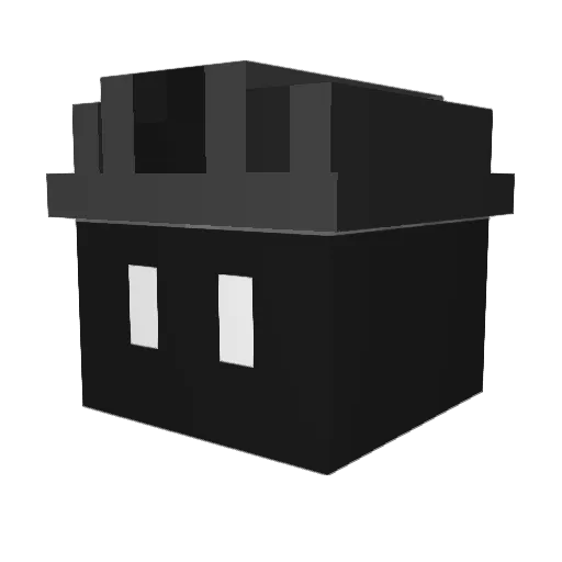 tornillor Minecraft avatar head, 3D render