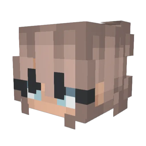 toror_159 Minecraft avatar head, 3D render
