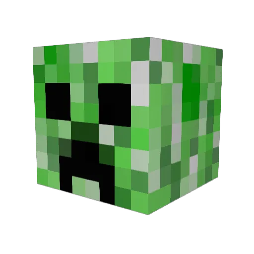 tororo_01 Minecraft avatar head, 3D render