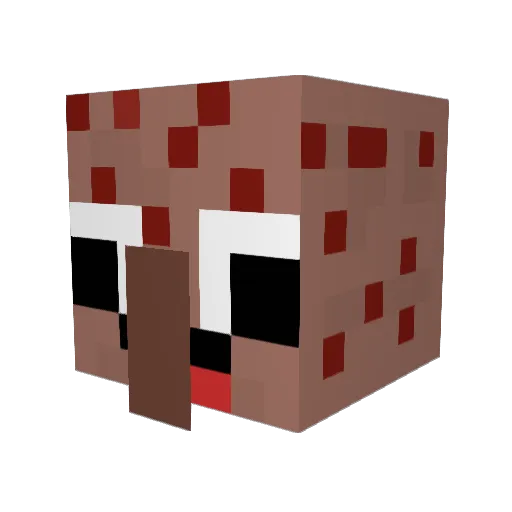 torpezx Minecraft avatar head, 3D render