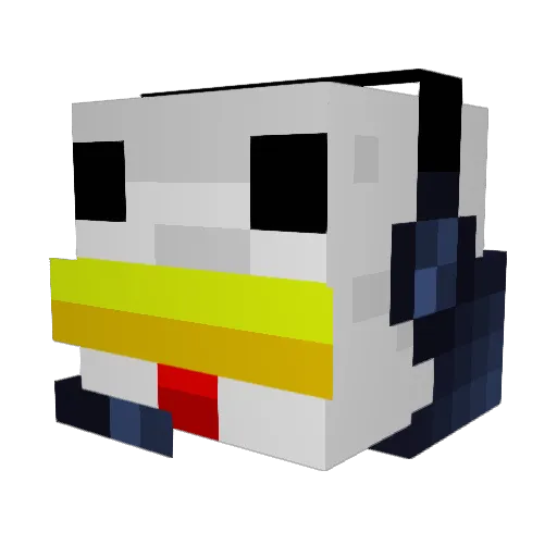 torracarrot Minecraft avatar head, 3D render