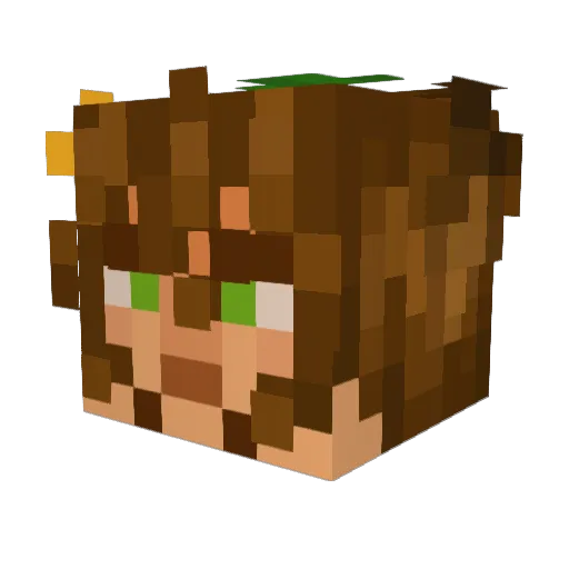 torrenceo Minecraft avatar head, 3D render