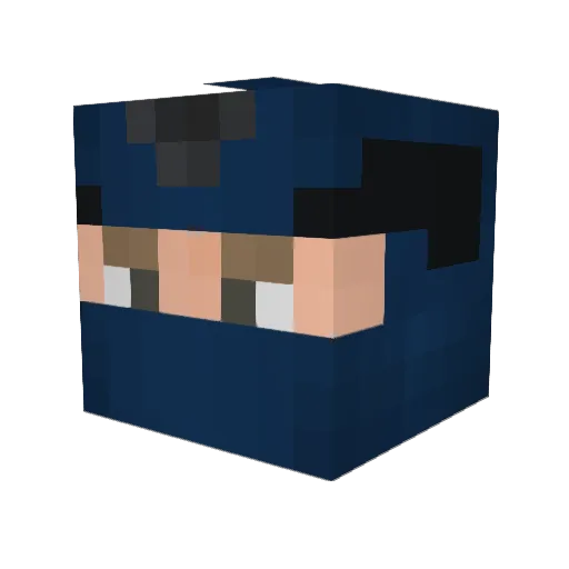 torsix Minecraft avatar head, 3D render