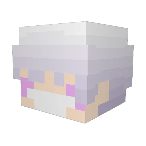 tortapro Minecraft avatar head, 3D render