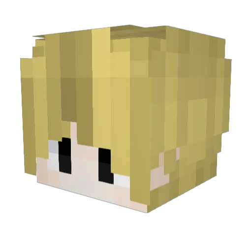 tortonx Minecraft avatar head, 3D render