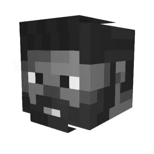 tortsi Minecraft avatar head, 3D render