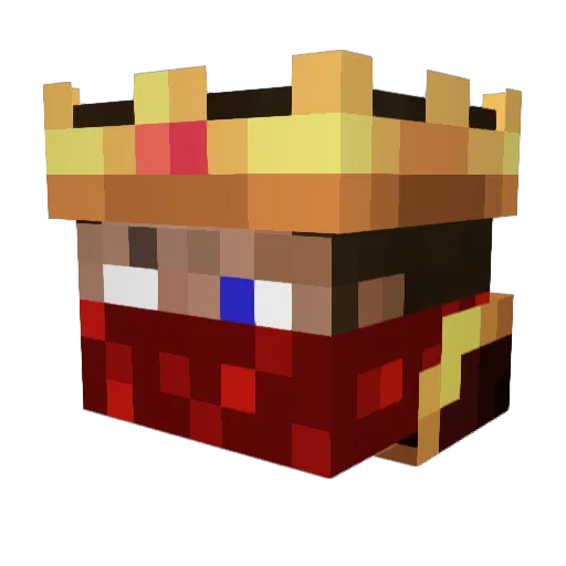 tortugaindahood Minecraft avatar head, 3D render