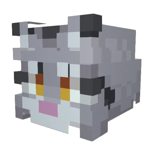 torugi Minecraft avatar head, 3D render