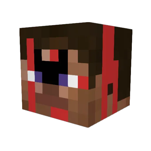 torumana24 Minecraft avatar head, 3D render