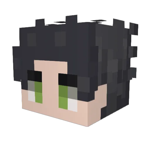 tosh__ Minecraft avatar head, 3D render