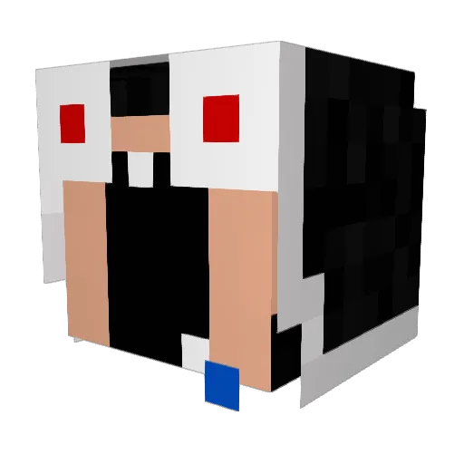 toshi1680 Minecraft avatar head, 3D render