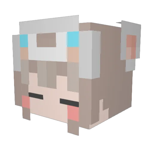 toshiyukit Minecraft avatar head, 3D render