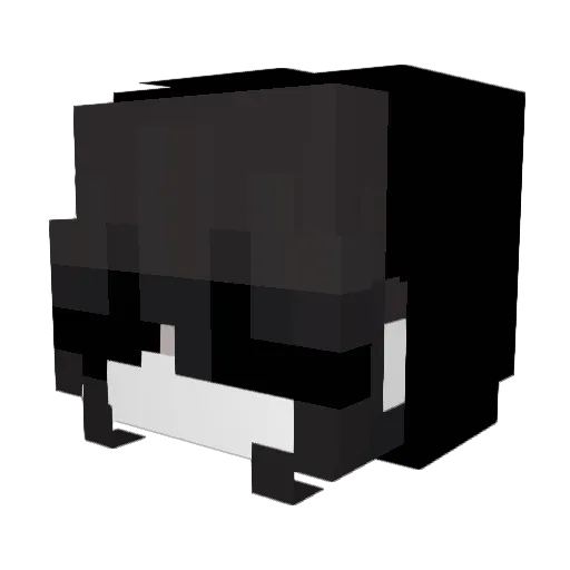 toskamoon_ Minecraft avatar head, 3D render