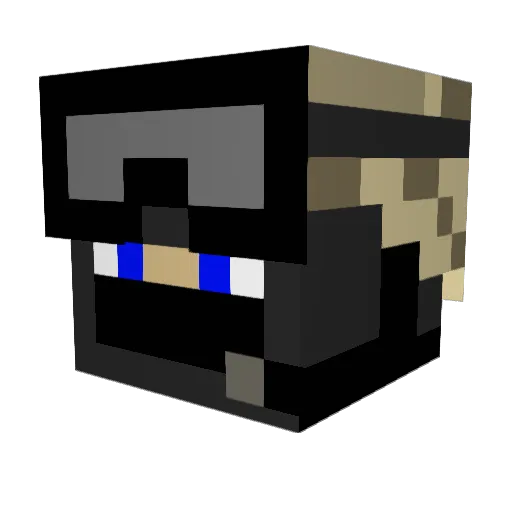 toso3000 Minecraft avatar head, 3D render