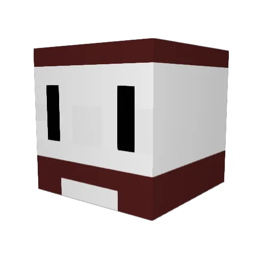 tosshannnnn Minecraft avatar head, 3D render
