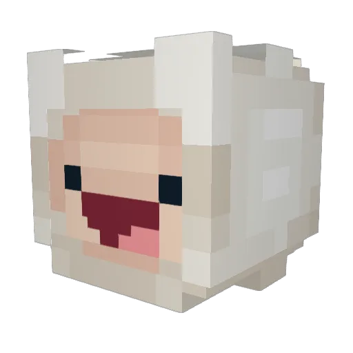 tostavo Minecraft avatar head, 3D render