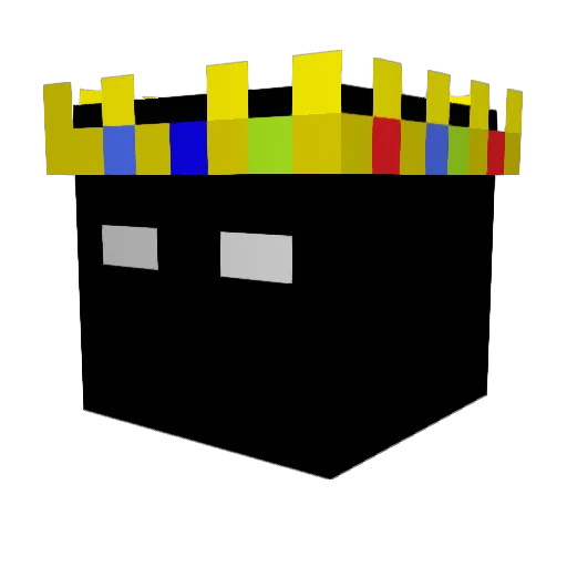 tostraight Minecraft avatar head, 3D render