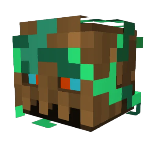totally_d3l3ted Minecraft avatar head, 3D render