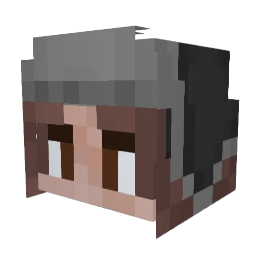 totallycadmuus Minecraft avatar head, 3D render