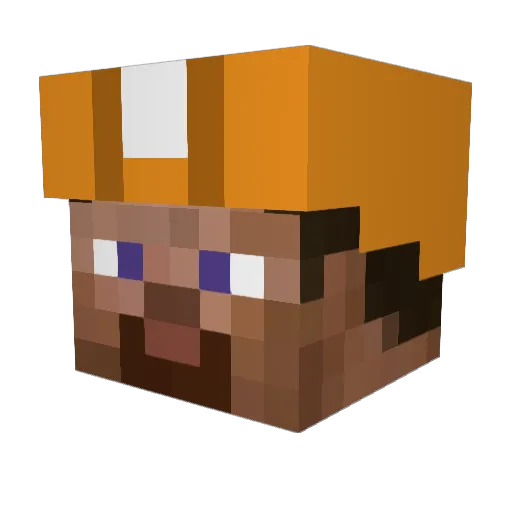 totallykosher Minecraft avatar head, 3D render