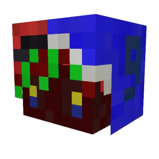 totallynotmono Minecraft avatar head, 3D render